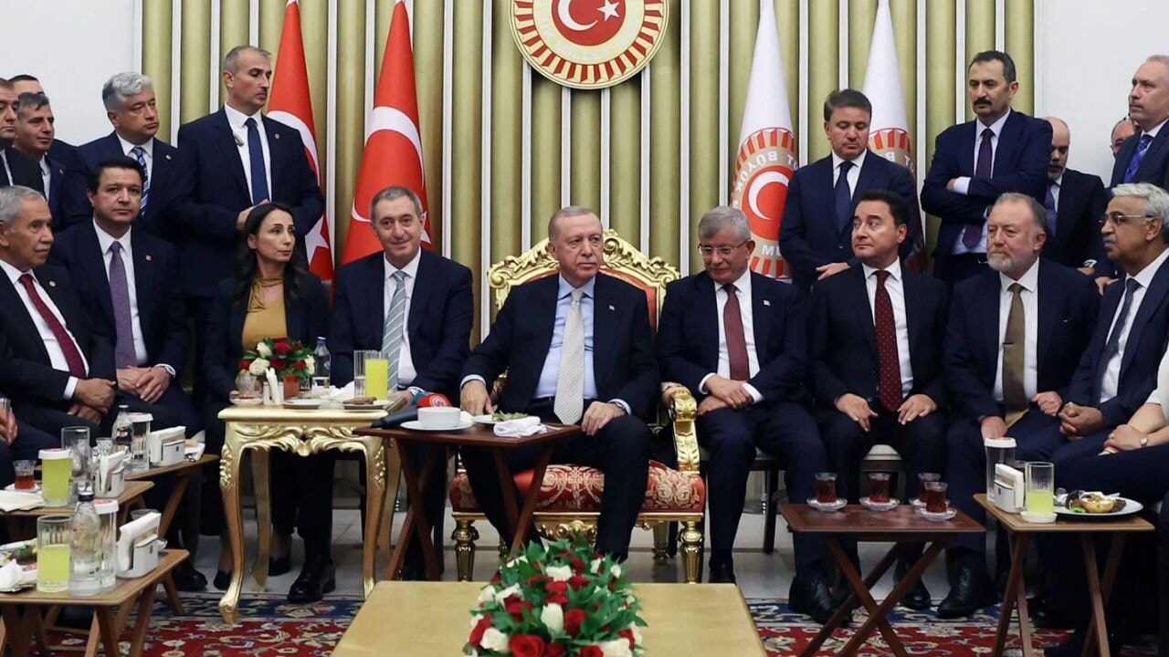 Erdoğan, Davutoğlu ve Babacan'la yıllar sonra yan yana