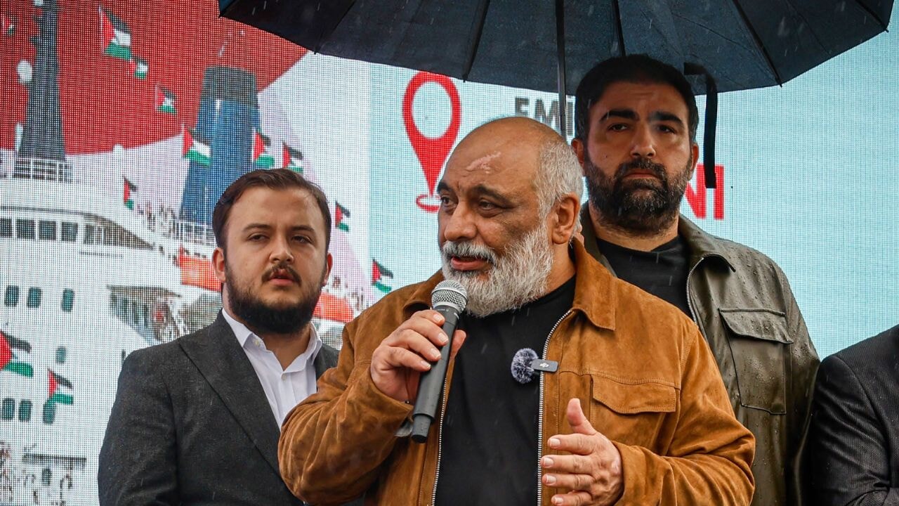 Eminönü'nde Gazze için özgürlük nöbeti