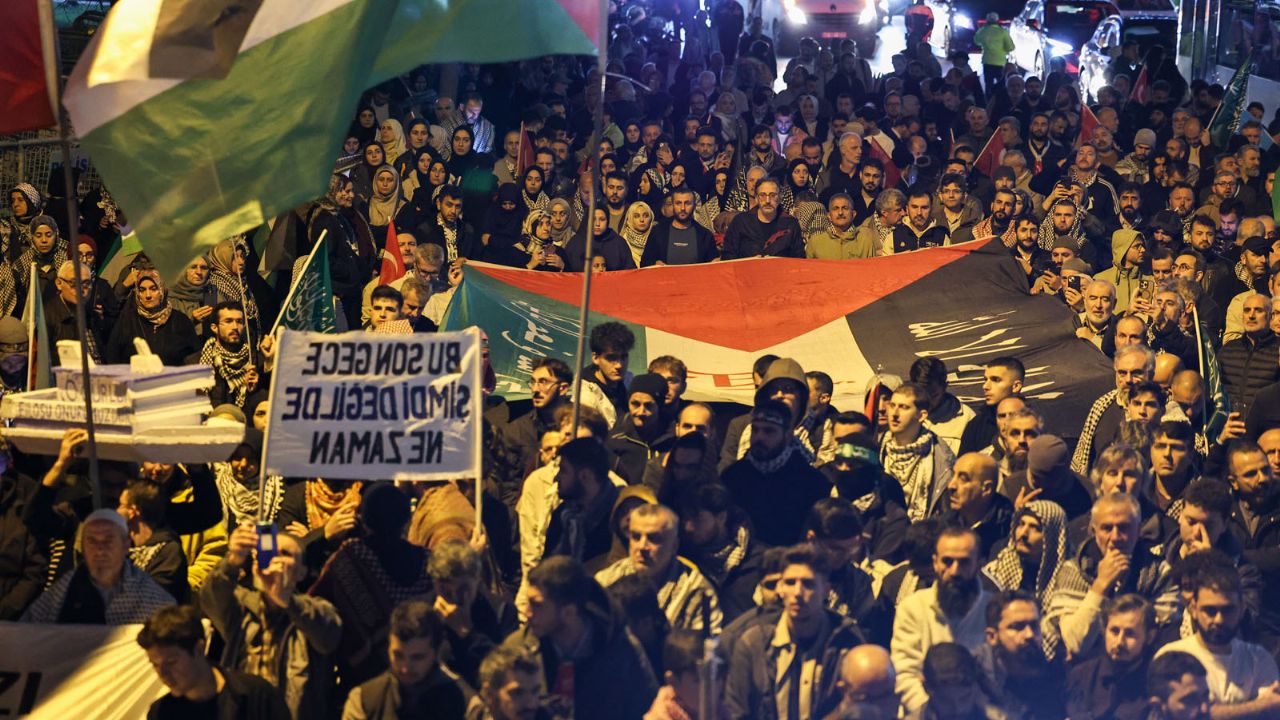 İsrail Başkonsolosluğu önünde Özgürlük Filosu ve Gazze eylemi