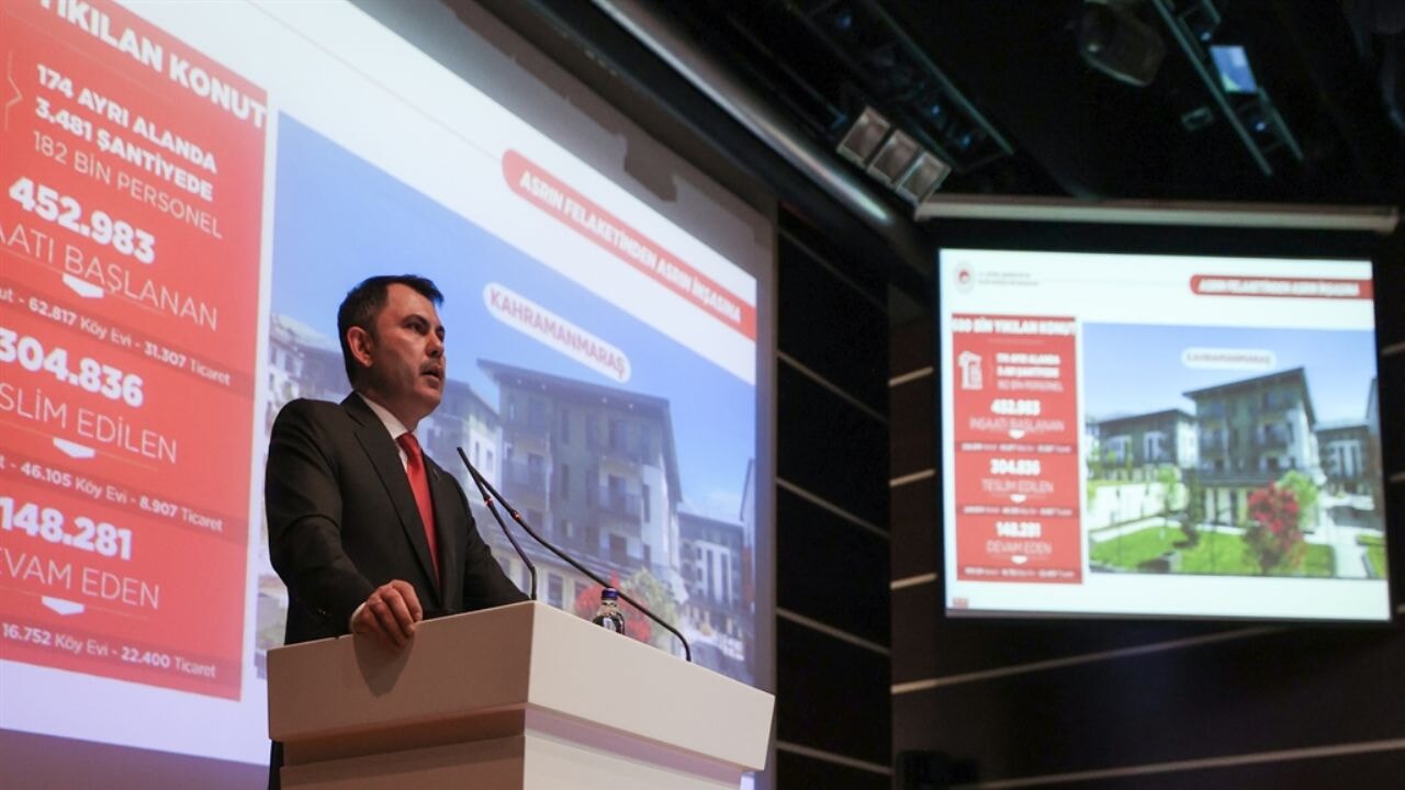 Bakan Kurum, kentsel dönüşüm ve afet sonrası yeniden inşa çalışmalarını anlattı