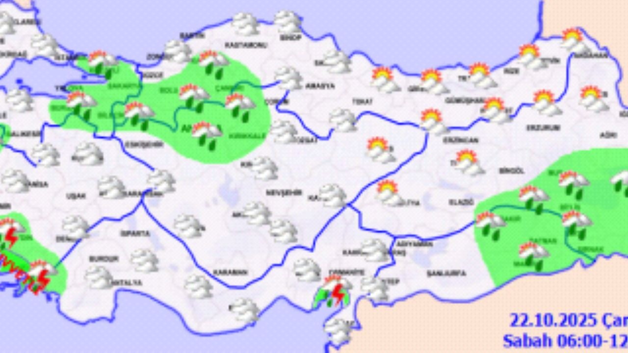 Meteoroloji'den kuvvetli yağış uyarısı! Bu iller dikkat!