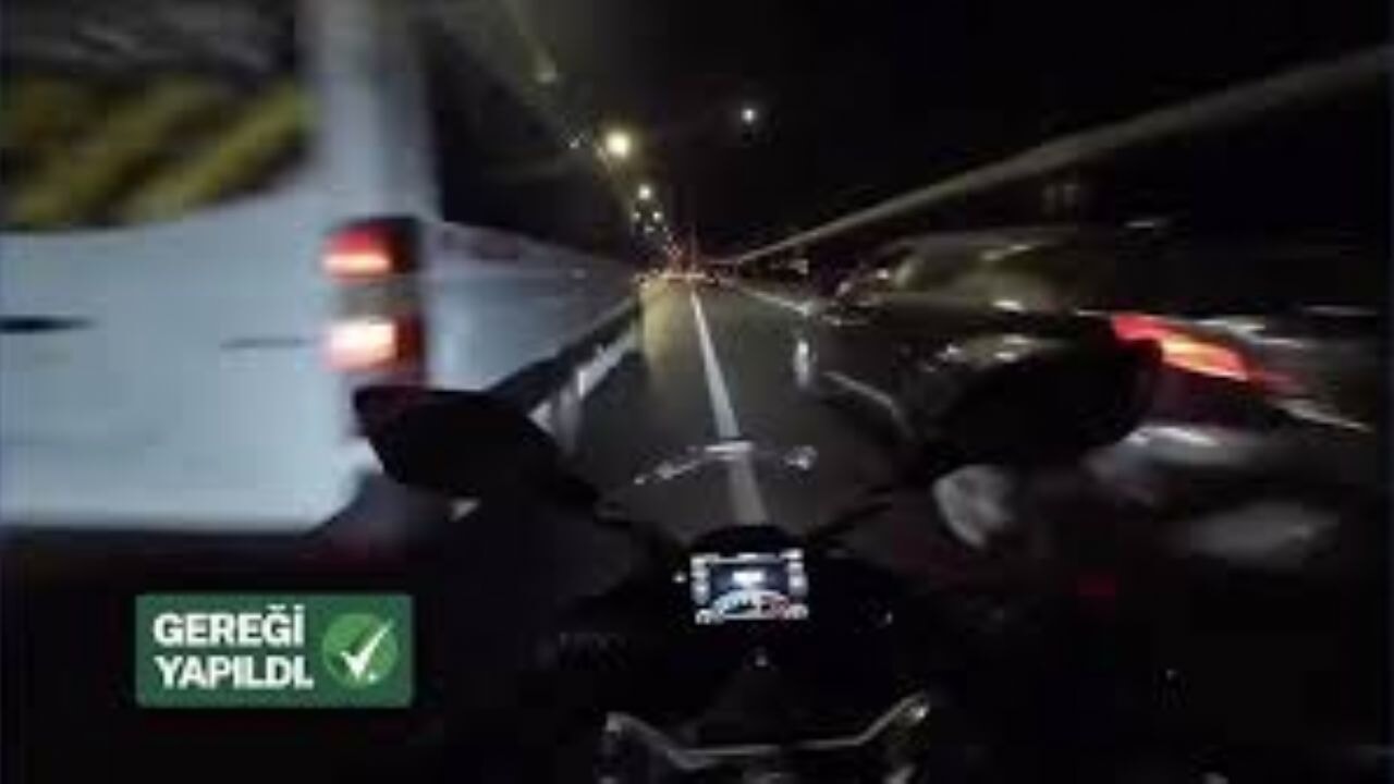 İstanbul'da 'makas atarak' trafiği tehlikeye düşüren motosiklet sürücüsü yakalandı