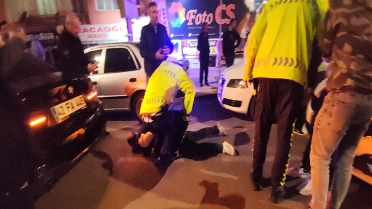 Trafik polisine saldırı: 3 gözaltı