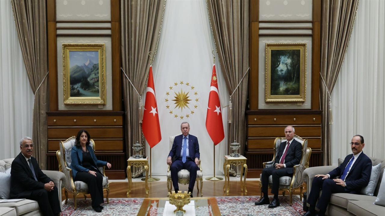 Cumhurbaşkanı Erdoğan'ın DEM Parti heyeti ile görüşmesine ilişkin açıklama