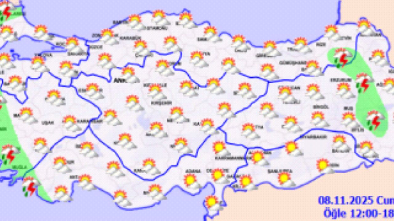 Meteoroloji'den hafta sonu tahmini