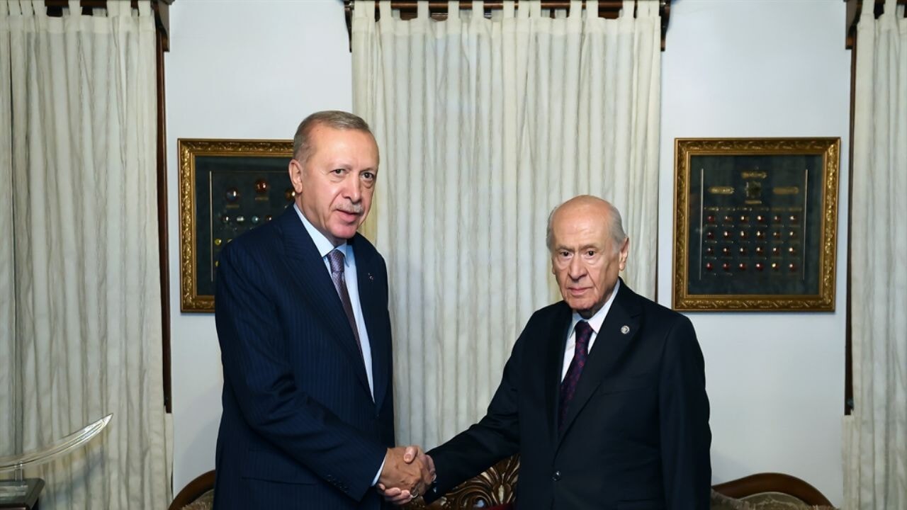 Cumhurbaşkanı Erdoğan, Bahçeli ile bir araya geldi