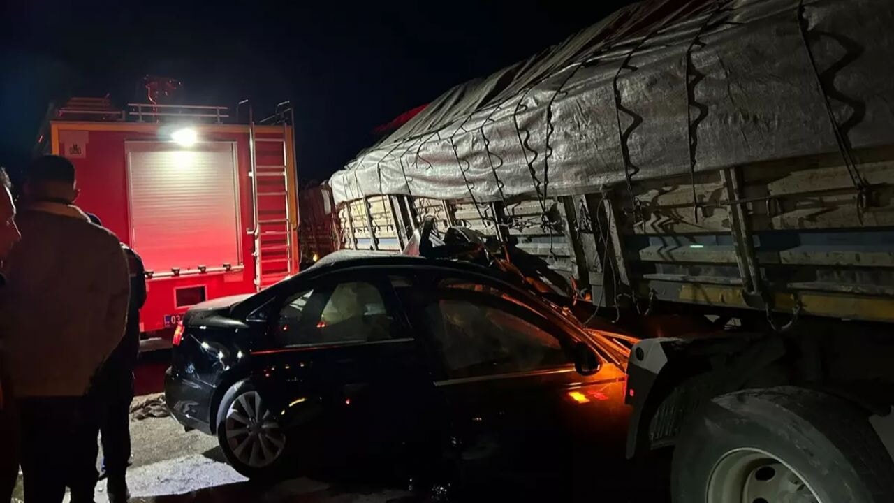 Kütahya yolu üzerinde feci kaza