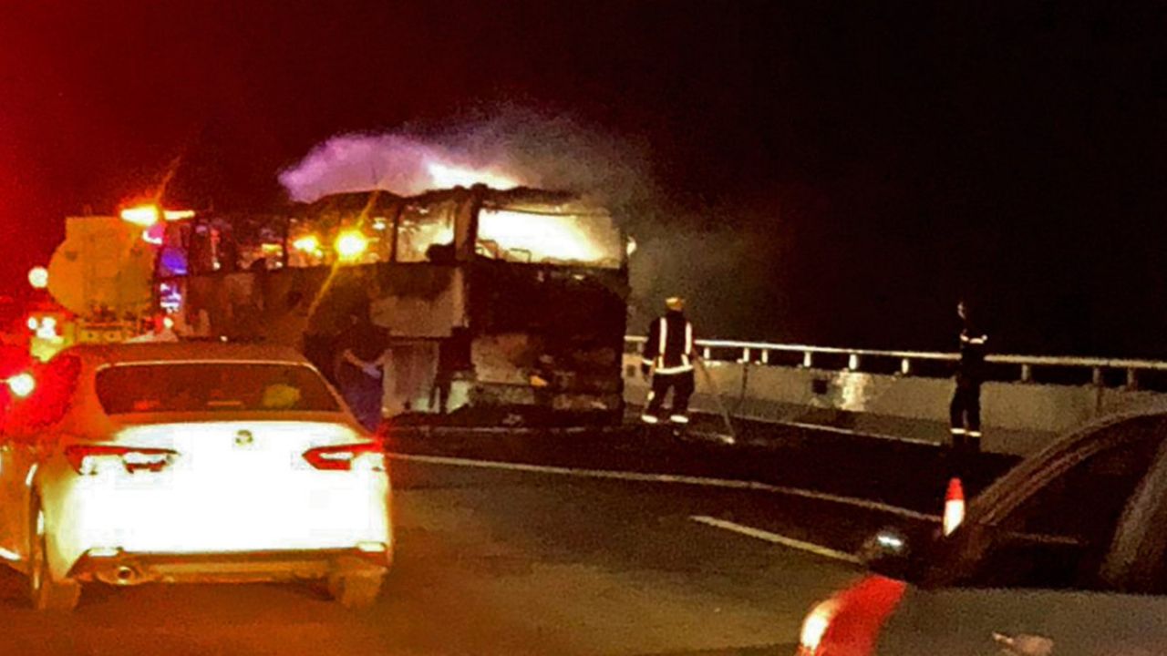 Medine'de feci kaza: 45 umre yolcusu öldü