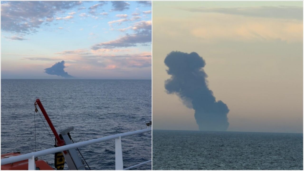 Patlama ve yangın ihbarı alınan gemiyle ilgili açıklama