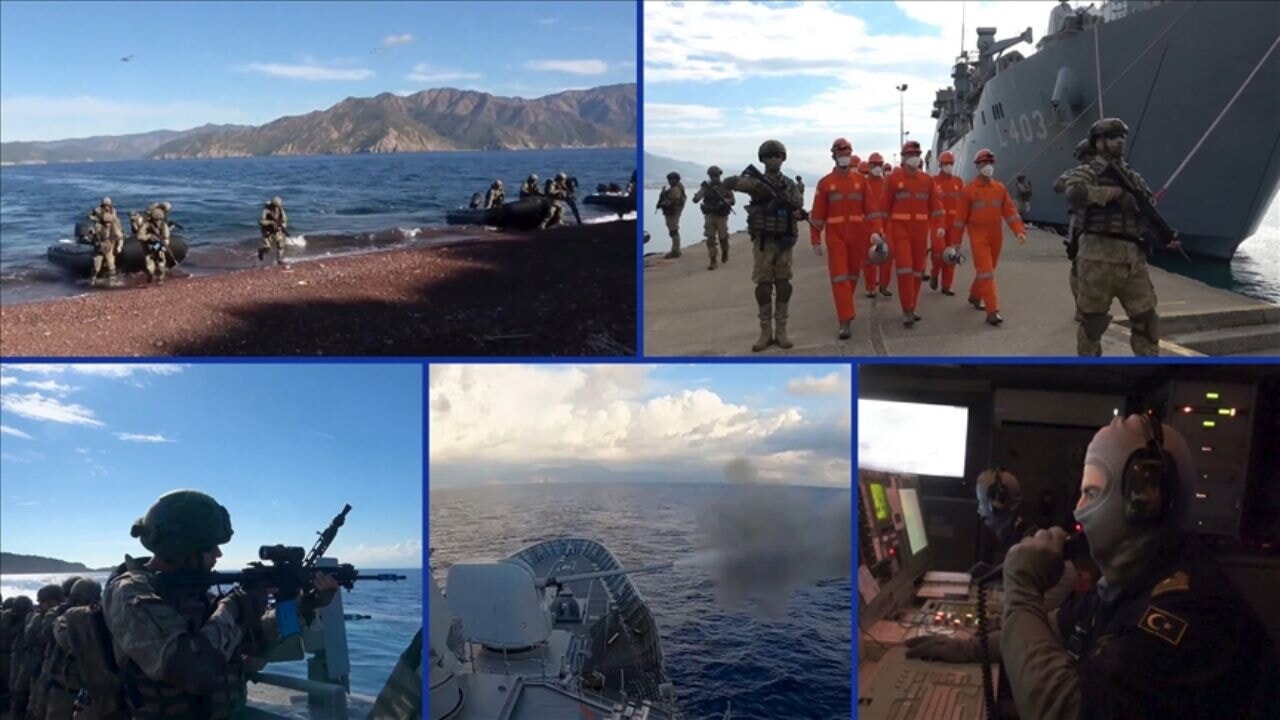 MSB'den Doğu Akdeniz-2025 Davet Tatbikatı görüntüleri