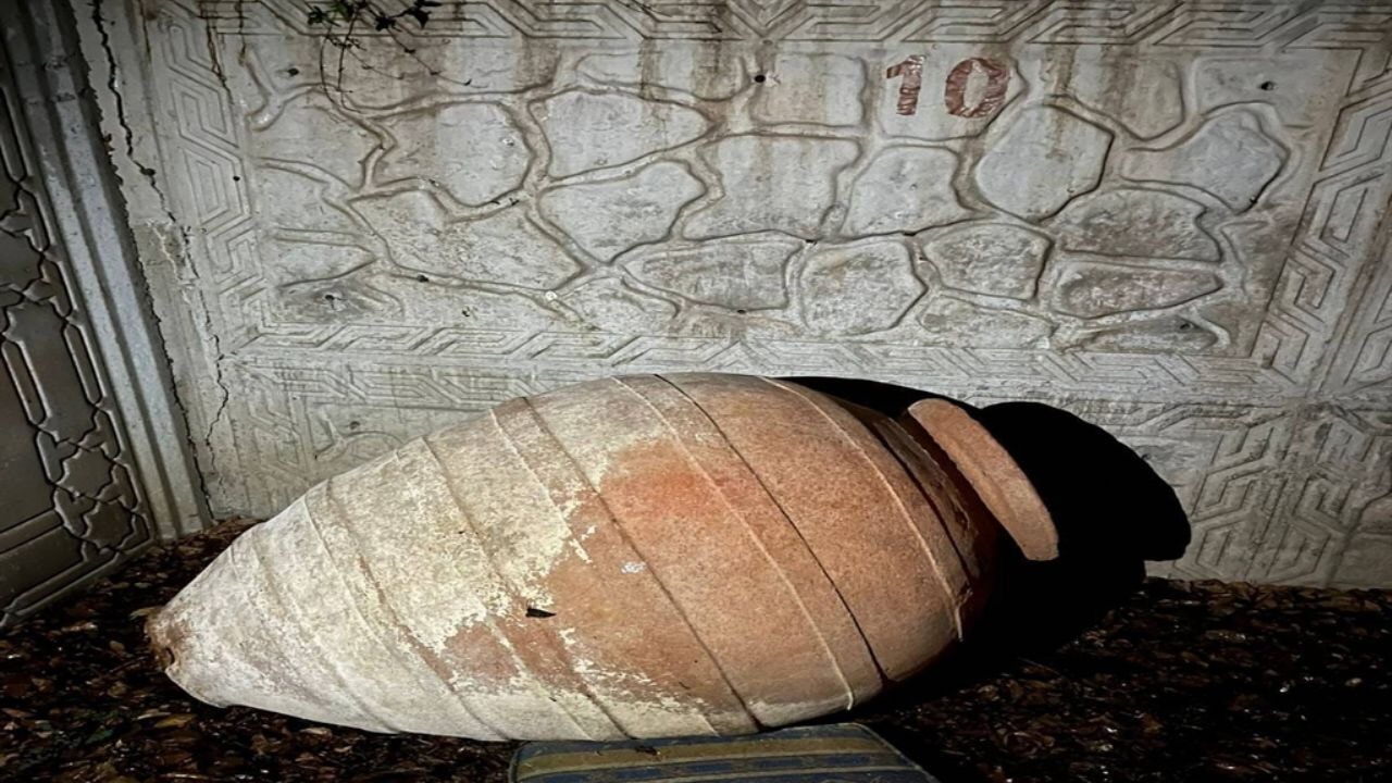 Üzerinde Davud Yıldızı ve yedi kollu şamdan bulunan kemer ele geçirildi