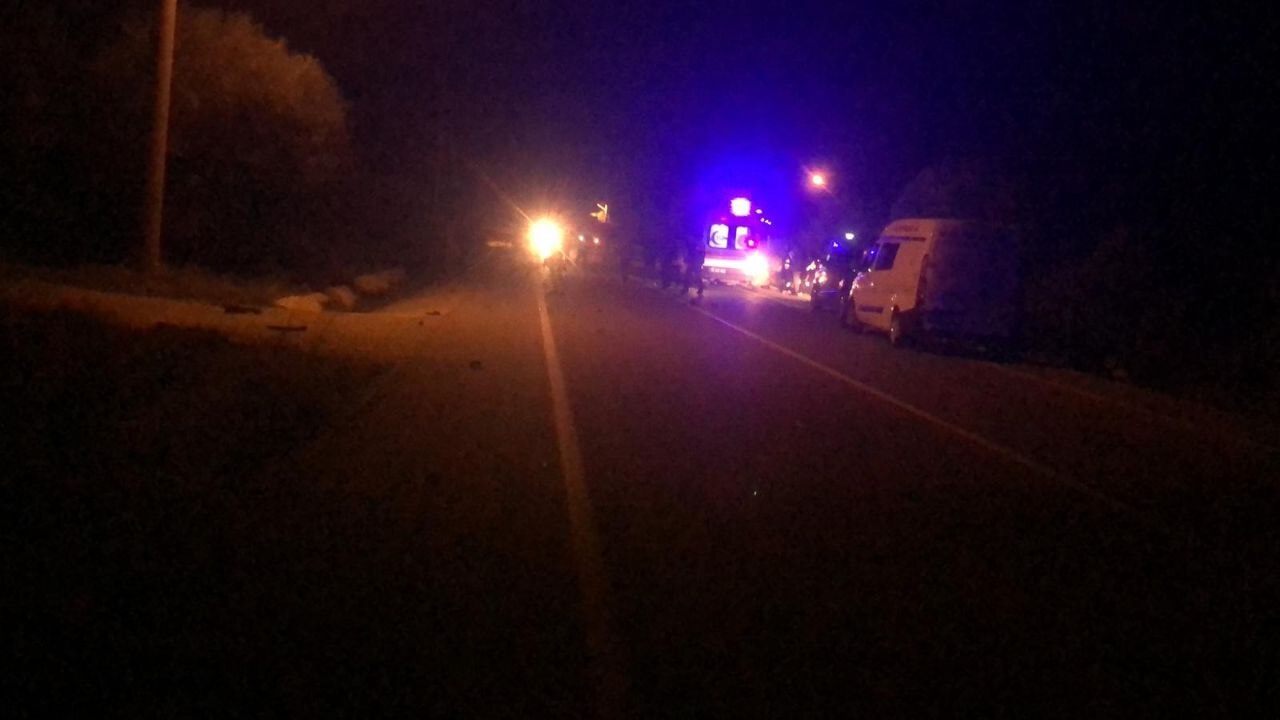 Datça'da gece saatlerinde korkunç kaza