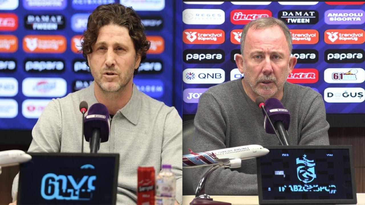 3-3 biten Trabzonspor-Beşiktaş maçı sonrası Fatih Tekke ve Sergen Yalçın'dan açıklamalar