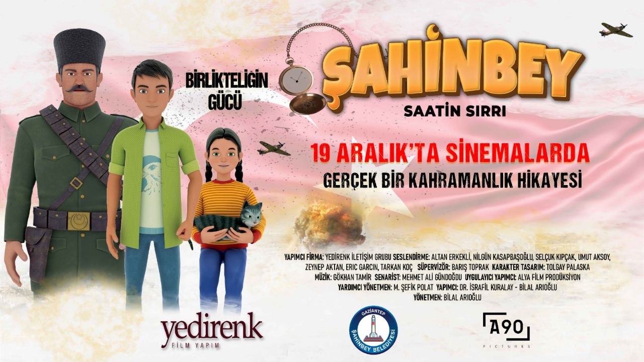 Şahinbey 'Saatin Sırrı' Animasyon Filmi 19 Aralık'ta Sinemalarda