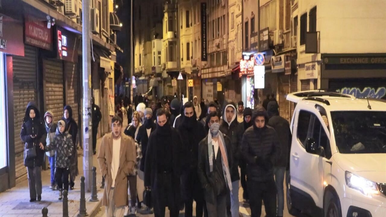 İstanbul'da Büyük Gazze Yürüyüşü