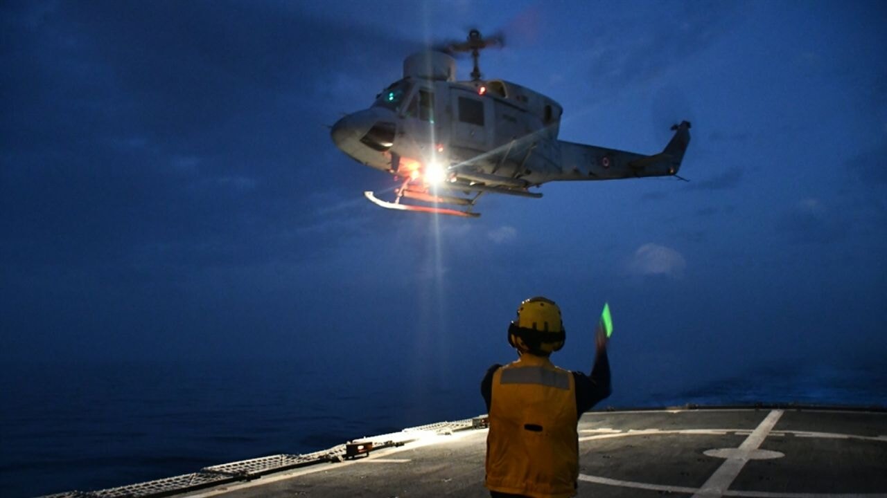 TCG Yıldırım'ın Libya açıklarında eğitim faaliyeti