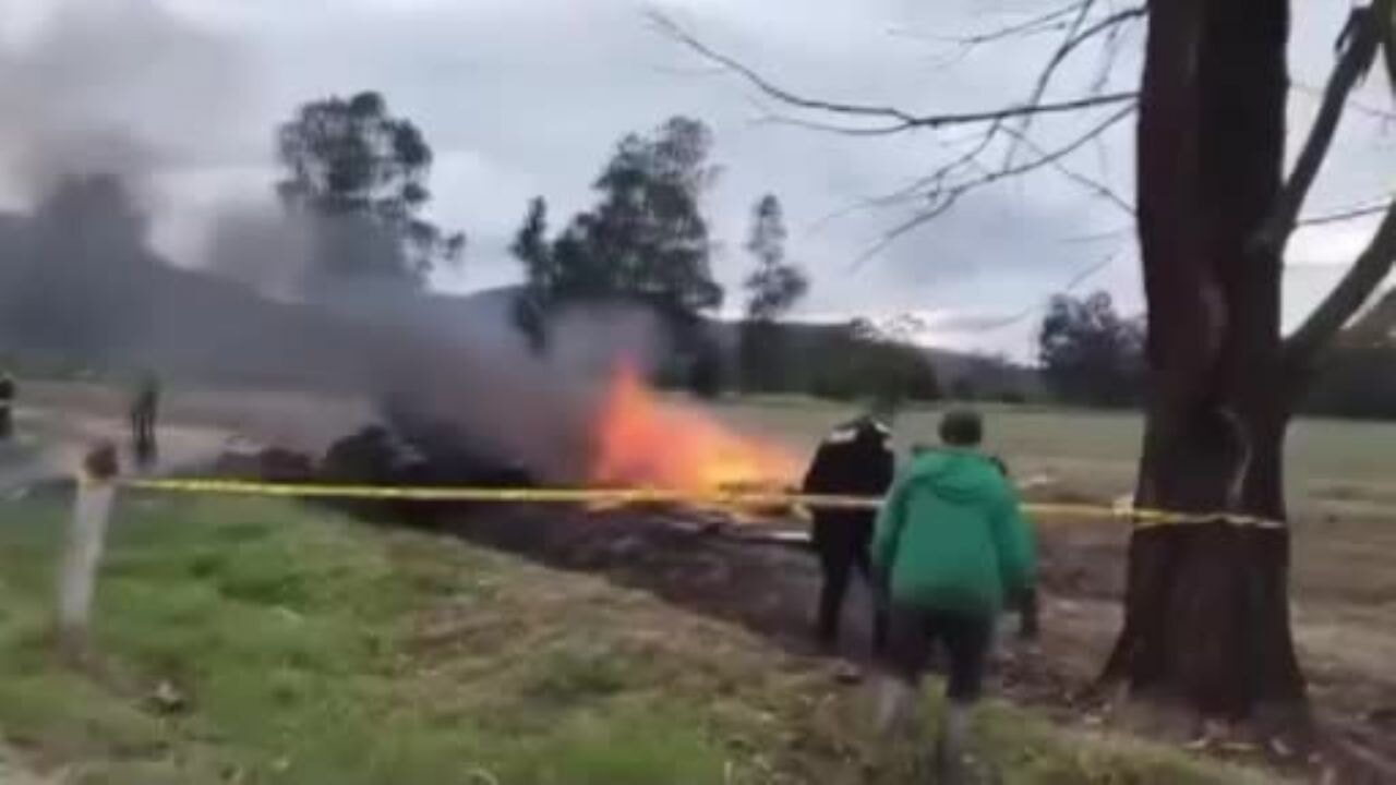 Kolombiya'da uçak düştü