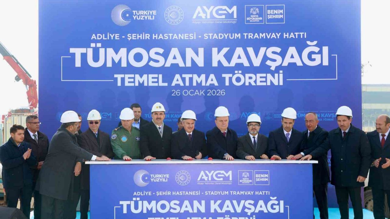 Konya'nın gelişen raylı sistem yolculuğunda önemli bir yatırımın daha temeli atıldı