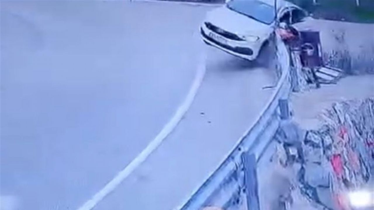 Aynı virajda üst üste 6 kaza