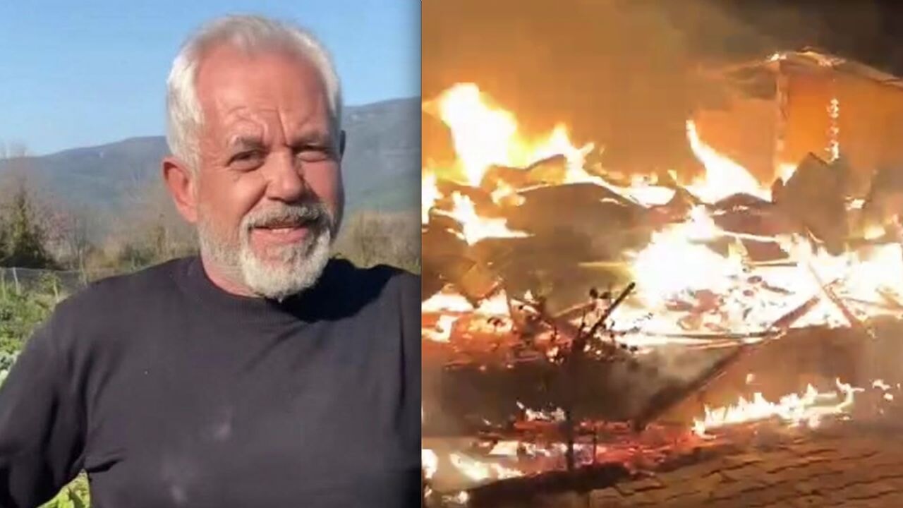 Yangından tabancasını kurtarmak isteyen emekli polis öldü