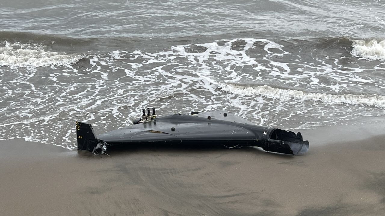 Sahilde insansız hava aracı bulundu