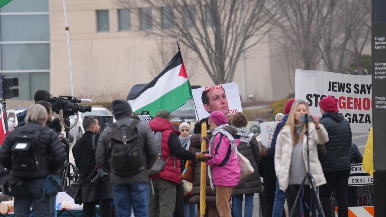 Gazze Barış Kurulu protestosunda gözaltı