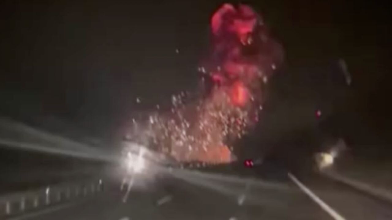 Balıkesir'de F-16 savaş uçağının düşme anı ortaya çıktı