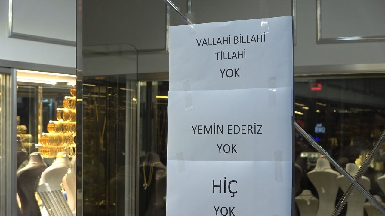 'Vallahi billahi yok': Yemin eden kuyumcuda izdiham!