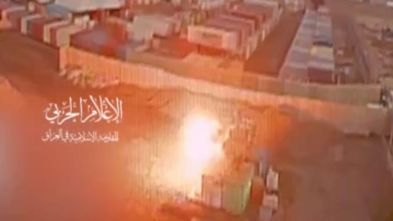 Irak İslami direnişinden ABD üssüne saldırı görüntüleri