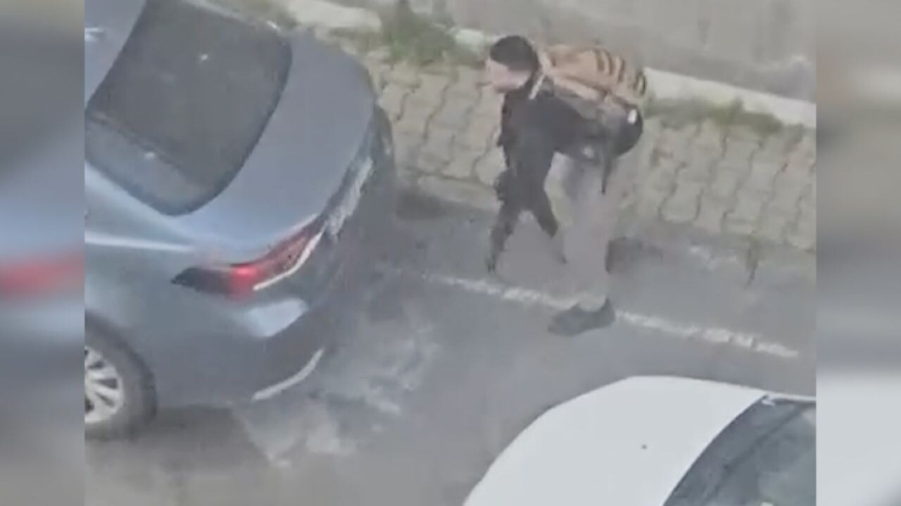 İsrail Konsolosluğu yakınındaki çatışmadan görüntüler