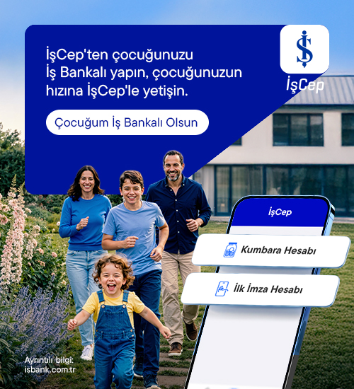 İşCep'ten çocuğunuzu İş Bankalı yapın, çocuğunuzun hızına İşCep'le yetişin.