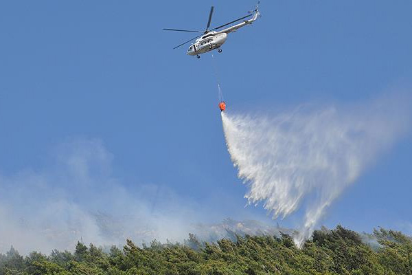 Kaş'ta orman yangını çıktı