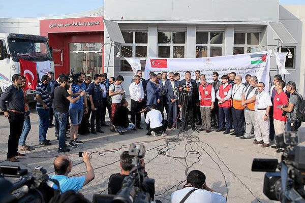 Yardım malzemeleri Gazze'de