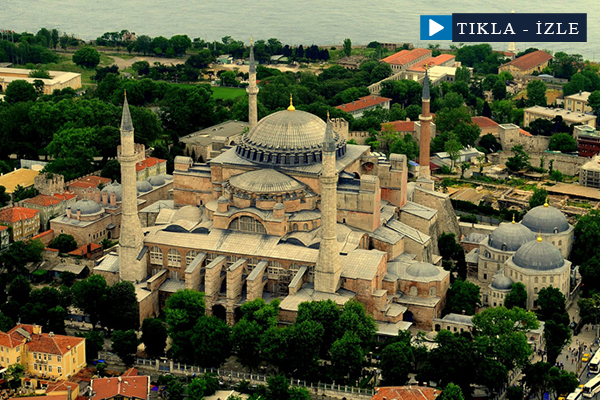 Camilerdeki mimari ihtişama kuşbakışı