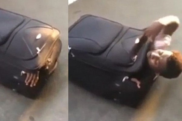 İsviçre'de bir mülteci valizin içerisinde yakalandı