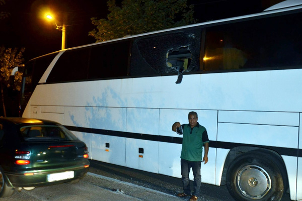 Otobüste biber gazı paniği