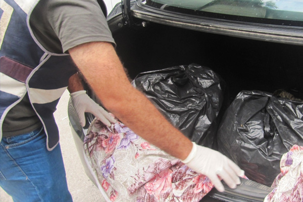 Emekli polis 63 kilo eroinle yakalandı