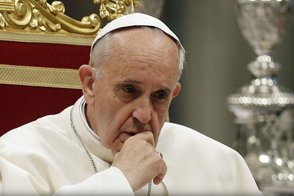 'Hz Muhammed'e iman et Papa'