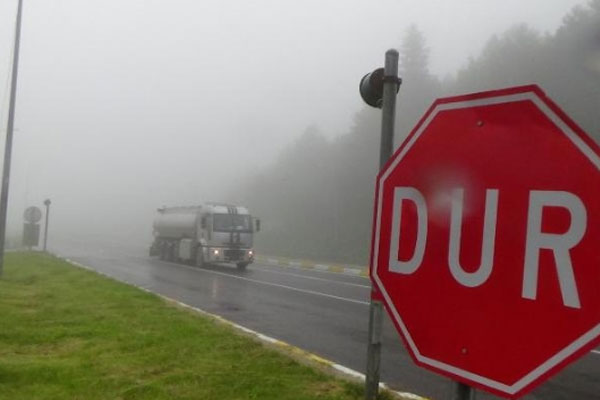 Bolu Dağı'na sis engeli