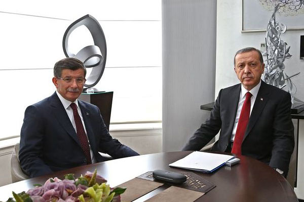 Erdoğan, Davutoğlu'nu kabul etti