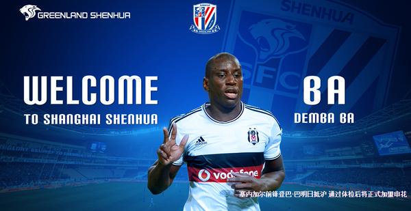 Demba Ba resmen Shanghai Shenhua'da