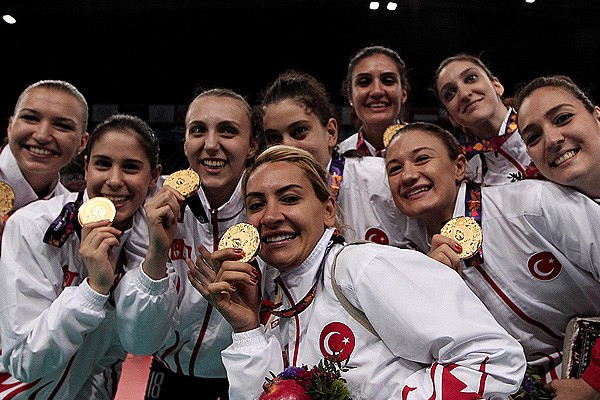 Türkiye'nin  madalya sevinci