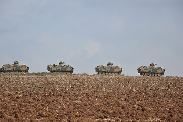 Suriye sınırında askeri hareketlilik