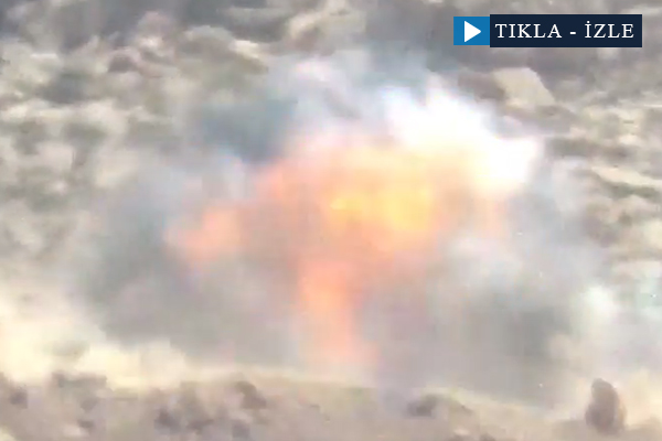 Şam'da Hizbullah'ın aracı böyle vuruldu