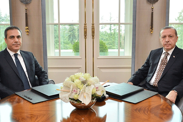 Erdoğan, Hakan Fidan'ı kabul etti