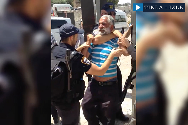 Ekmek satan Filistinli böyle gözaltına alındı!