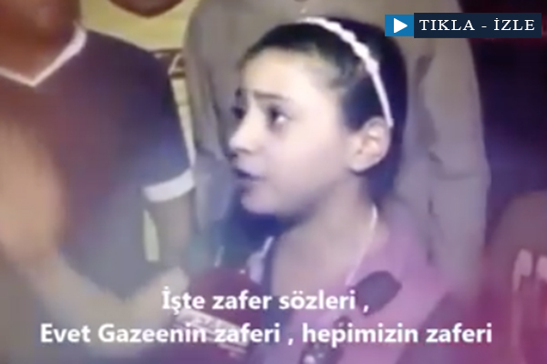 Gazzeli küçük kızın azim dolu sözleri