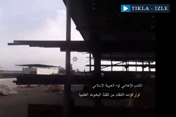 Halep'te askerler muhaliflerden böyle kaçtı