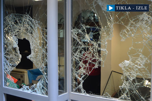 Konsolosluğa yapılan saldırının izleri