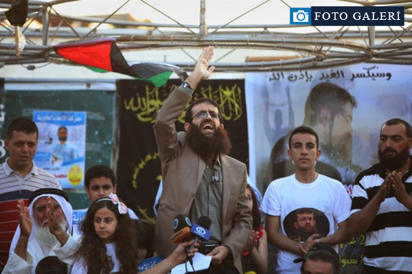 Filistinli Hıdır Adnan'ın sevinci